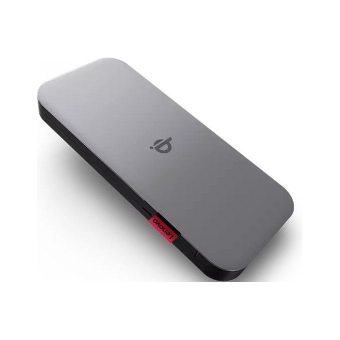 Lenovo 40ALLG1WWW Go Power Bank 10000 mAh Ricarica Wireless Qi Quick Charge 3.0 2 Porte USB-C 30W colore Nero