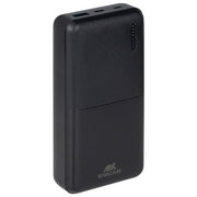 Rivacase VA2571 Power Bank Portatile 20000 mAh con Ricarica Rapida QC 3.0 e PD 3.0 Nero