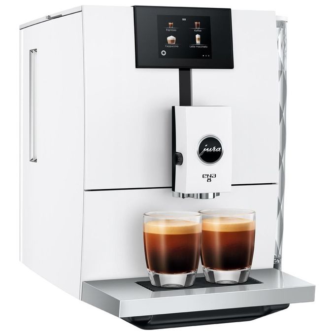 Jura ENA 8 Full Nordic White Macchina da caffe' Automatica 1,1 L 15 bar 1450 W 15 Specialita' Macinacaffe' P.A.G. Display Touch colore Bianco