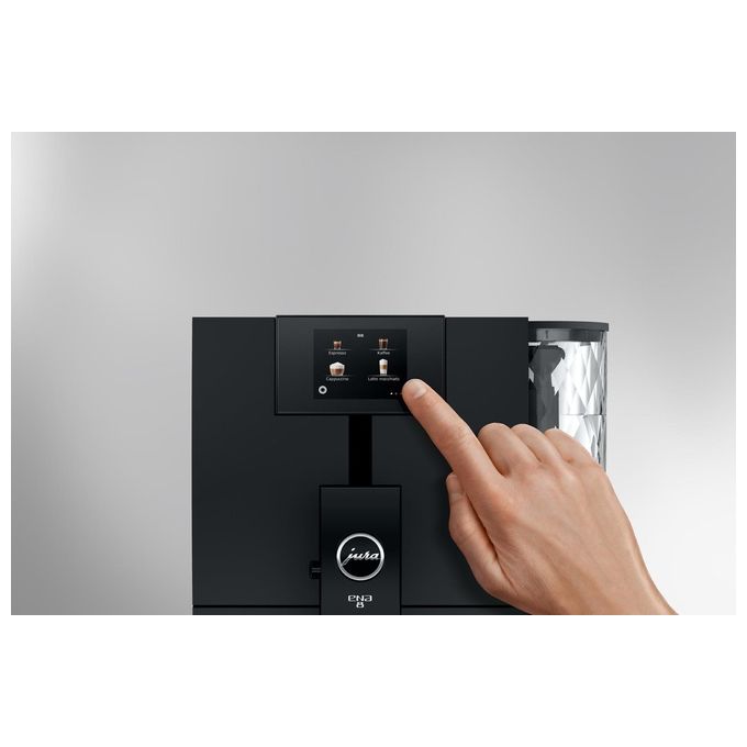 Jura ENA 8 Full Nordic White Macchina da caffe' Automatica 1,1 L 15 bar 1450 W 15 Specialita' Macinacaffe' P.A.G. Display Touch colore Bianco Nero