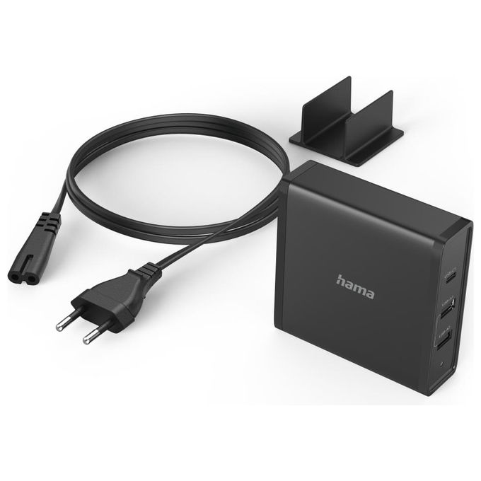 Hama 00200017 Stazione di Ricarica Universale 65 W con USB C e USB A 1 porta USB C 2 porte USB A colore Nero
