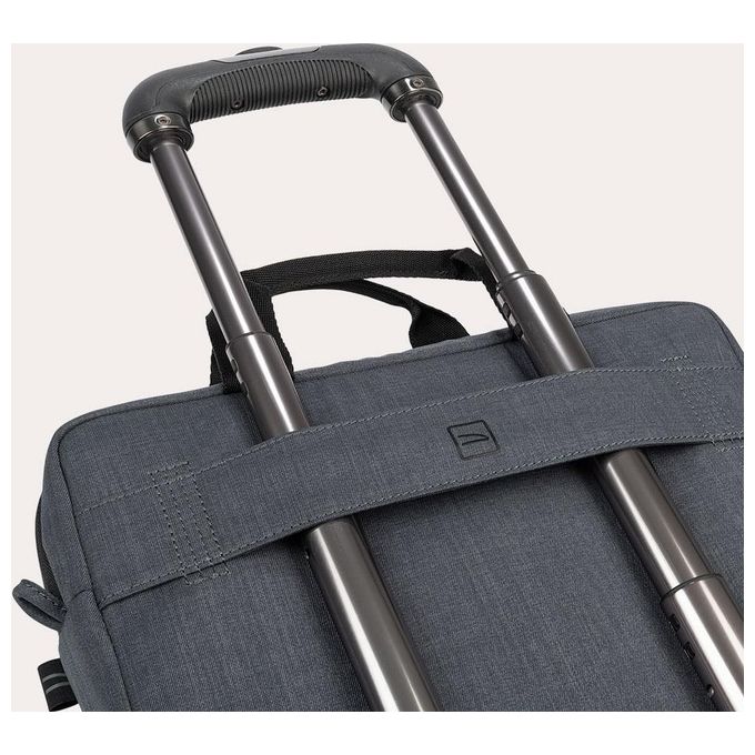 Tucano BSTOP1112-BK Stop Borsa per Notebook 11'' 12'' MacBook Air Pro 13'' Tessuto Riciclato Tracolla Rimovibile colore Nero