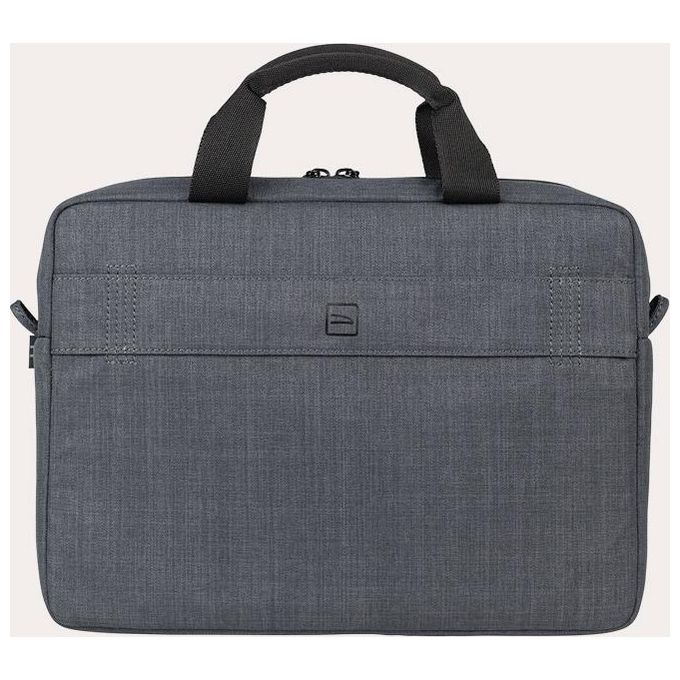 Tucano BSTOP1112-BK Stop Borsa per Notebook 11'' 12'' MacBook Air Pro 13'' Tessuto Riciclato Tracolla Rimovibile colore Nero