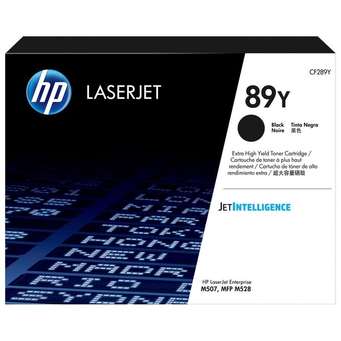 HP CF289Y 89Y Toner Alta Capacita' Originale LaserJet Enterprise M507 M528 20000 pagine colore Nero