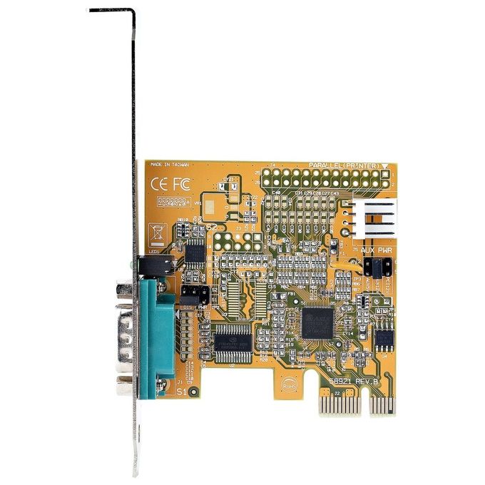 StarTech 11050-PC-SERIAL-CARD Scheda Seriale PCI Express a 1 Porta RS232 DB9 con UART 16C1050 FIFO 256 Byte Baud Rate 921,6 Kbps PCIe 2.0 x1 Staffa a Basso Profilo Windows e Linux colore Giallo