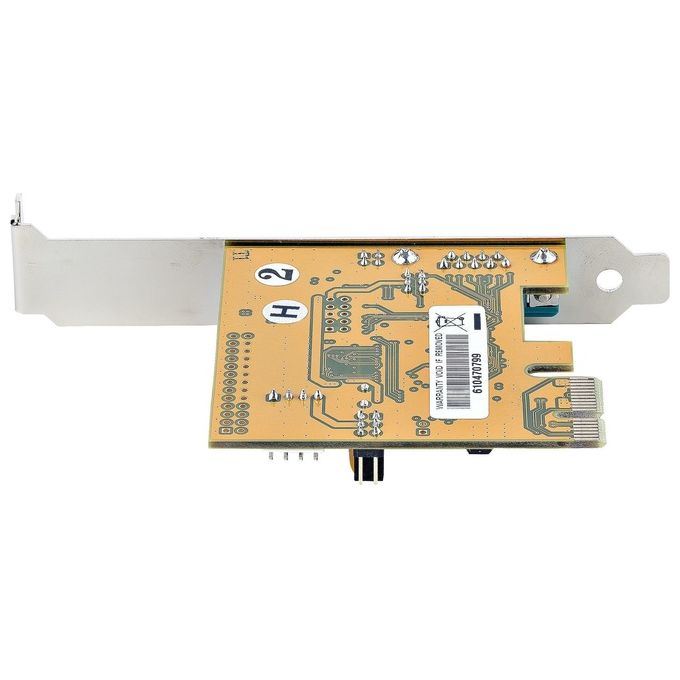 StarTech 11050-PC-SERIAL-CARD Scheda Seriale PCI Express a 1 Porta RS232 DB9 con UART 16C1050 FIFO 256 Byte Baud Rate 921,6 Kbps PCIe 2.0 x1 Staffa a Basso Profilo Windows e Linux colore Giallo