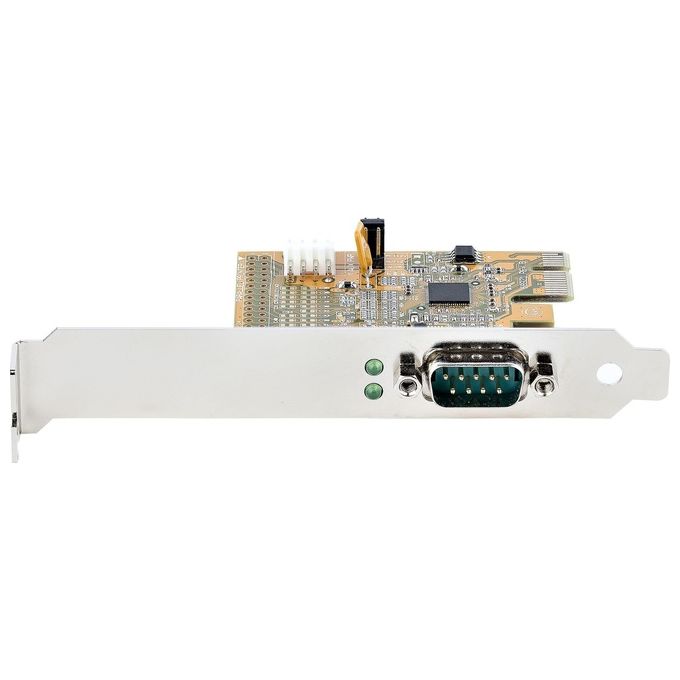 StarTech 11050-PC-SERIAL-CARD Scheda Seriale PCI Express a 1 Porta RS232 DB9 con UART 16C1050 FIFO 256 Byte Baud Rate 921,6 Kbps PCIe 2.0 x1 Staffa a Basso Profilo Windows e Linux colore Giallo