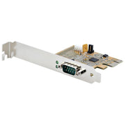 StarTech 11050-PC-SERIAL-CARD Scheda Seriale PCI Express a 1 Porta RS232 DB9 con UART 16C1050 FIFO 256 Byte Baud Rate 921,6 Kbps PCIe 2.0 x1 Staffa a Basso Profilo Windows e Linux colore Giallo