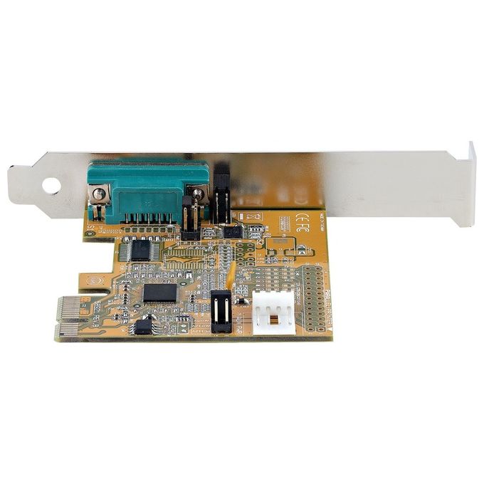 StarTech 11050-PC-SERIAL-CARD Scheda Seriale PCI Express a 1 Porta RS232 DB9 con UART 16C1050 FIFO 256 Byte Baud Rate 921,6 Kbps PCIe 2.0 x1 Staffa a Basso Profilo Windows e Linux colore Giallo