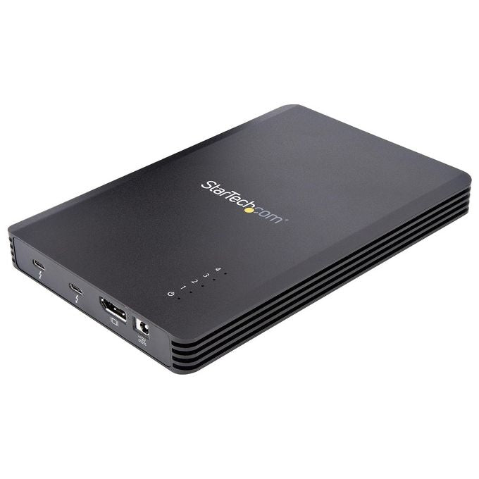 StarTech.com M2E4BTB3 Contenitore Esterno SSD 4x M.2 NVMe Thunderbolt 3 40 Gbit-s DisplayPort Integrata Ventola Attiva Alimentatore Incluso colore Nero
