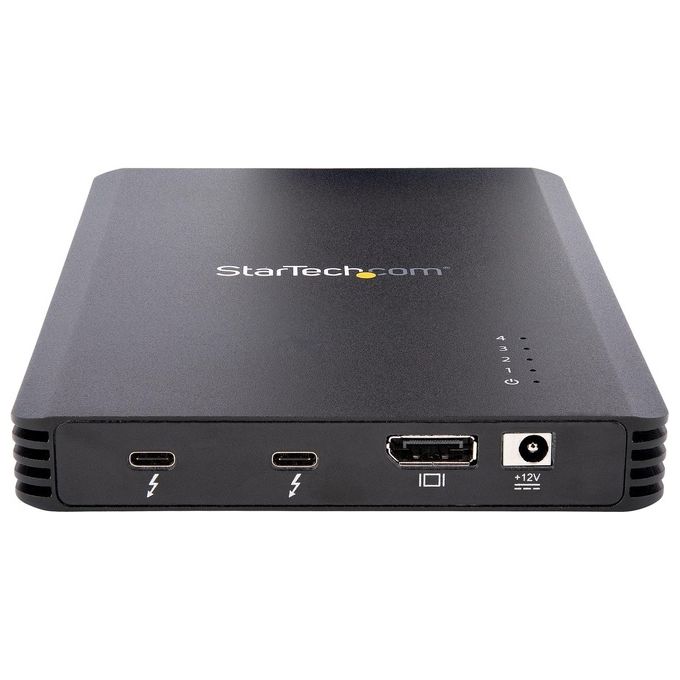 StarTech.com M2E4BTB3 Contenitore Esterno SSD 4x M.2 NVMe Thunderbolt 3 40 Gbit-s DisplayPort Integrata Ventola Attiva Alimentatore Incluso colore Nero