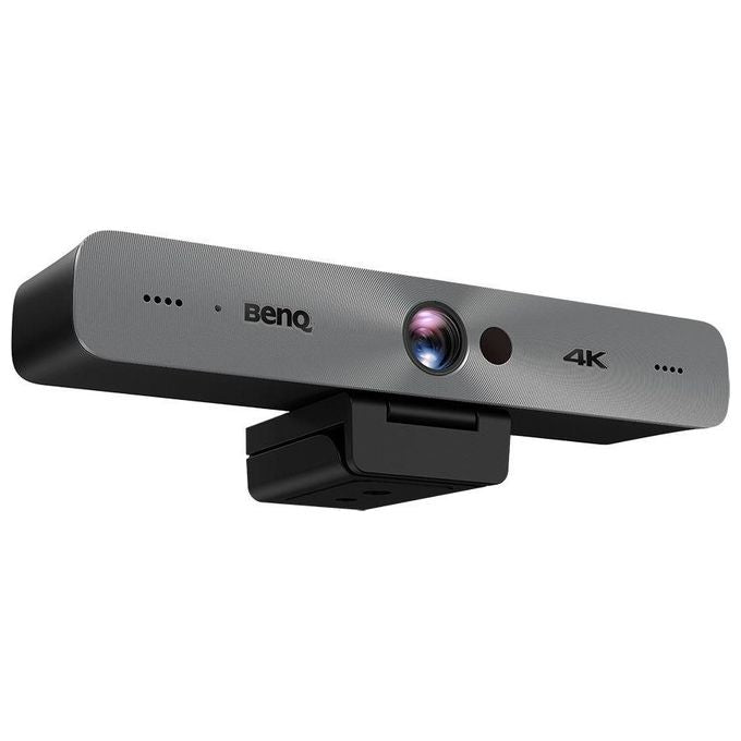 BenQ 5A.F7S14.003 DVY32 Webcam UHD 4K 3840x2160 30 fps Angolo Visione 120° Microfono Integrato Copriobiettivo Privacy colore Grigio