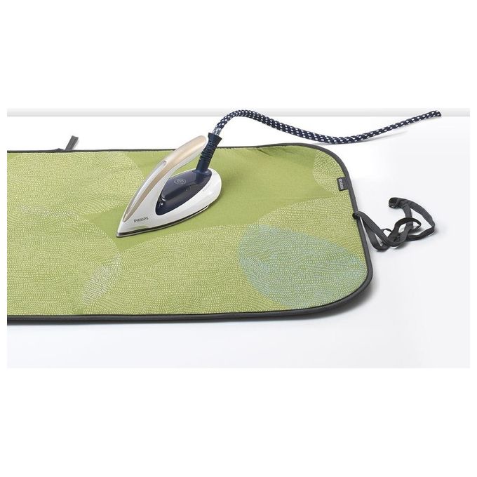 Brabantia 149467 Calm Rustle Coperta da Stiro 6 strati 65x120 cm base antiscivolo colore Verde