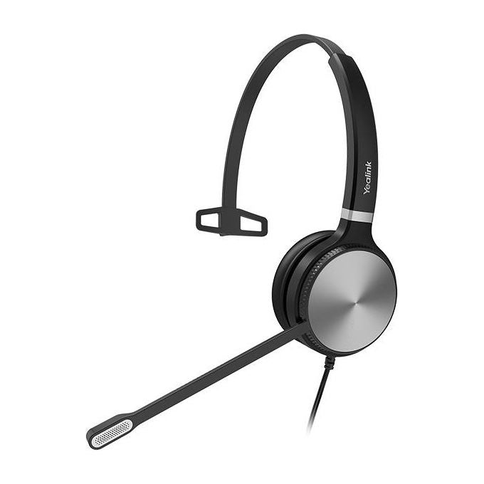Yealink YHS36 Auricolare Cablato Monofonico RJ9 per Ufficio con Cancellazione Rumore colore Nero Argento