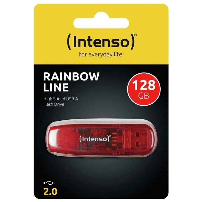 Intenso 3502491 Chiavetta Usb 2.0 128Gb Rosso