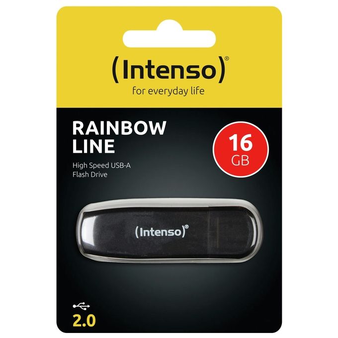 Intenso Flash Drive Usb2.0 16gb Rainbow Line
