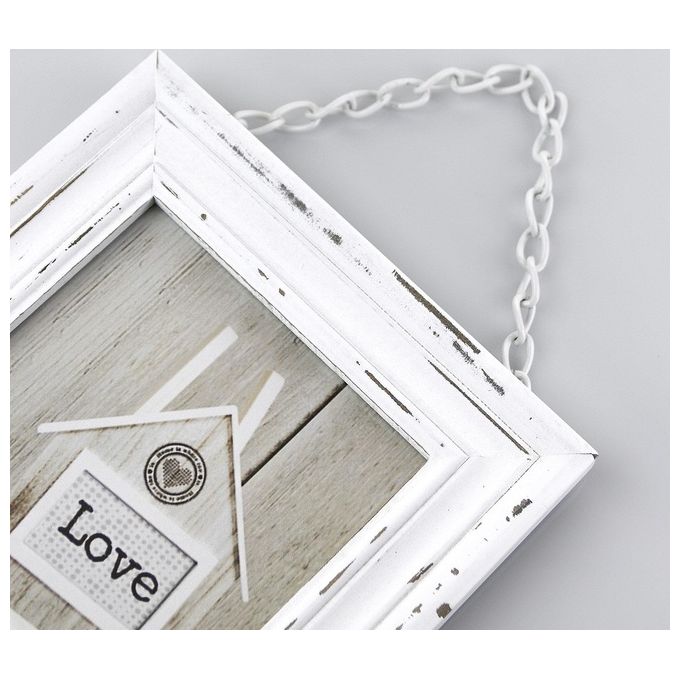 Zep Cornice Portafoto Rivoli Bianco 10x15cm in Legno