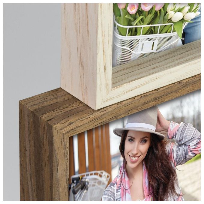 Zep TY025 Montreaux 12Q Cornice per Foto in Legno 12 pezzi 10x15 cm Orientamento Misto colore Beige Marrone