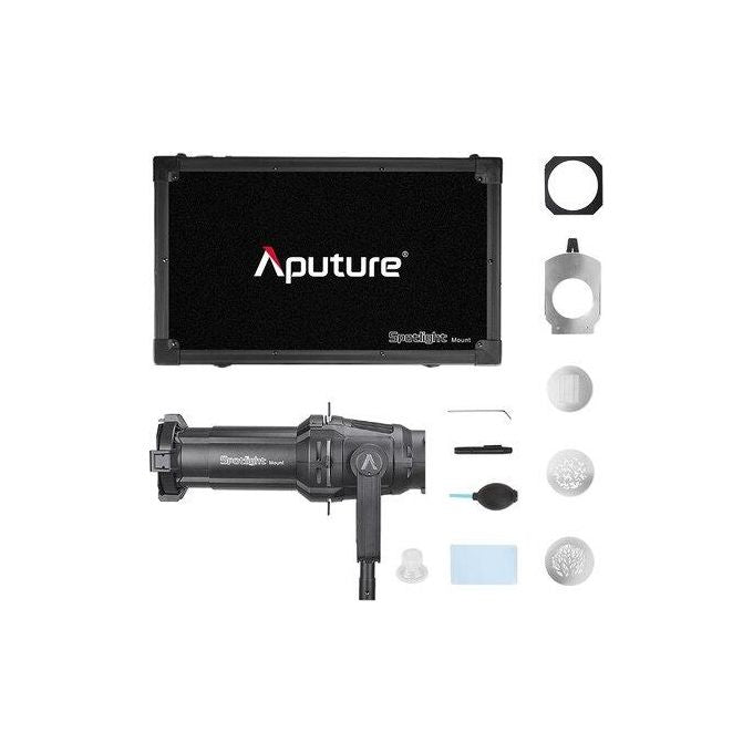 Aputure SPOTLIGHT MOUNT SET Spotlight Mount 19° Compatibile con Bowens Lenti Interchangeabili Doppio Attacco Junior Baby colore Nero