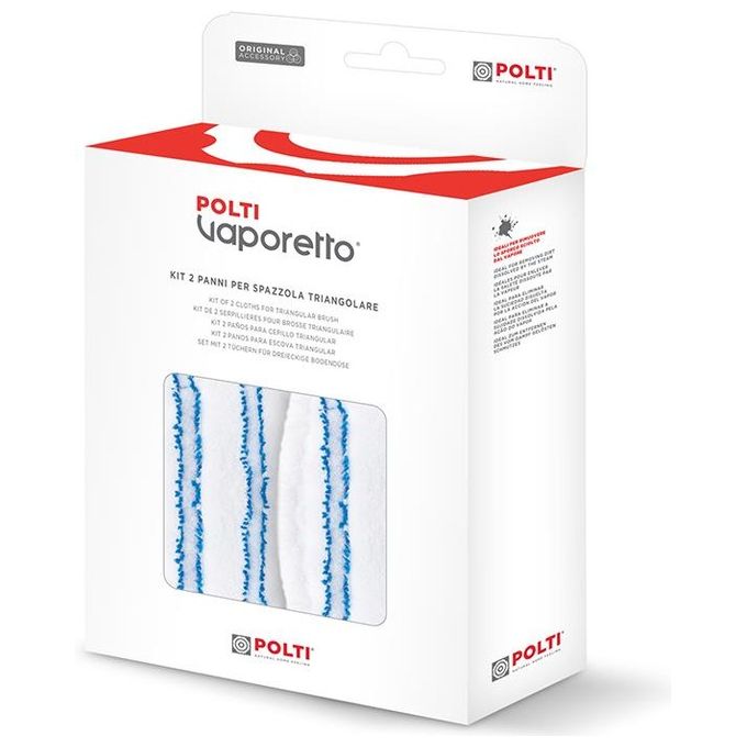 Polti Vaporetto PAEU0395 Kit 2 Panni per Spazzola Triangolare Vaporetto Style