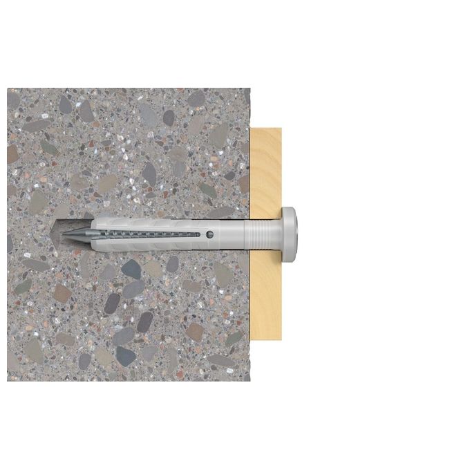 Tassello A Percussione N 6X40-10 F Con Bordo Piatto E Vite (100 Pz.)