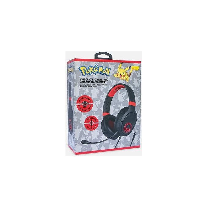 Oceania Trading Pokemon Blackred Gaming Headphone