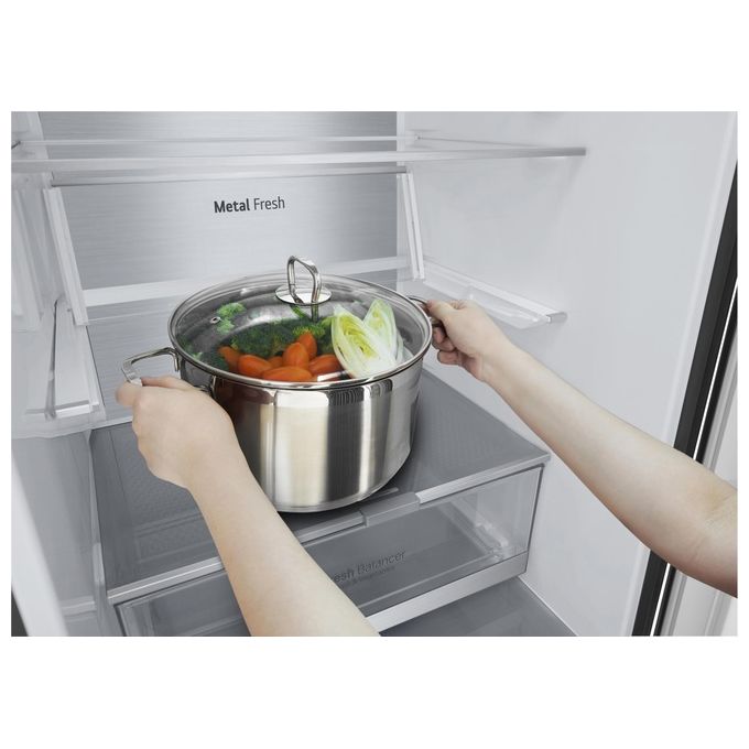 LG GBB72MCVGN Frigorifero Combinato 384 L 203 cm Classe D 35 dB No Frost Wine Rack Door Cooling colore Nero