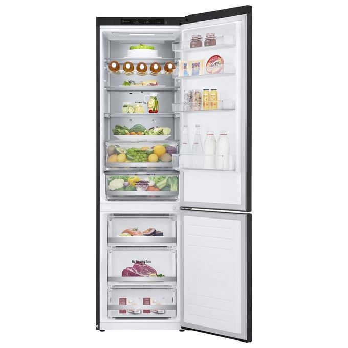 LG GBB72MCVBN Frigorifero Combinato 384 L 203 cm Classe B 35 dB No Frost Wine Rack MetalFresh colore Nero