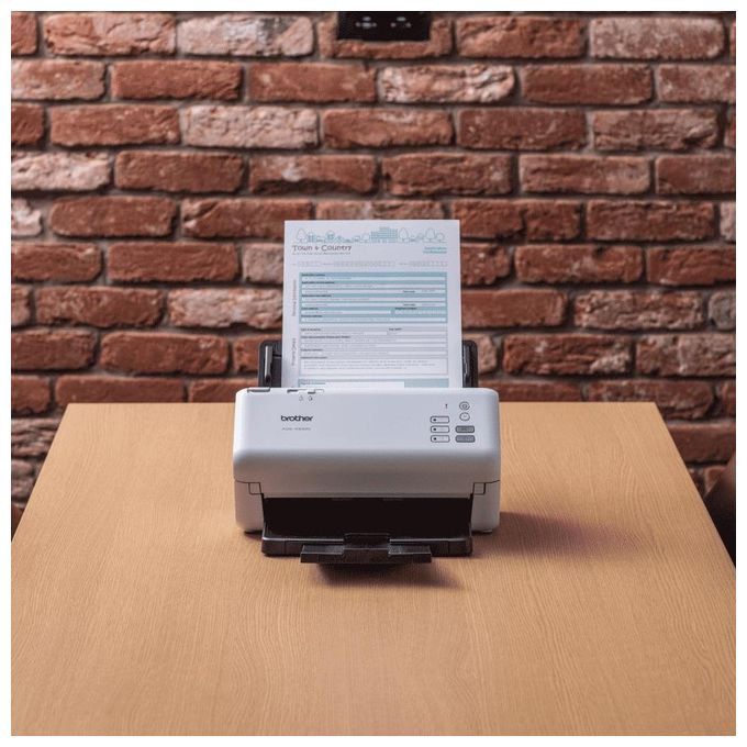 Brother ADS-4300N Scanner ADF Documentale Rete 600x600 DPI 40 ppm Duplex 80 ipm ADF 80 fogli colore Nero