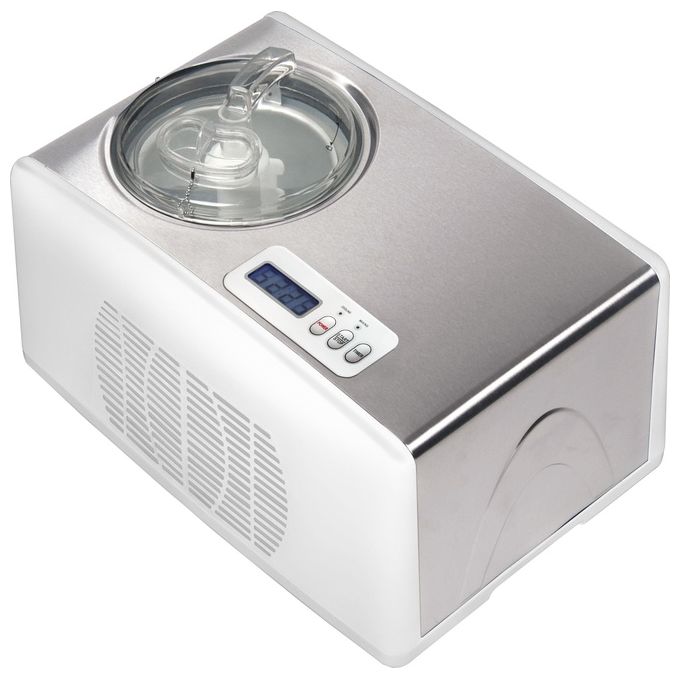 Melchioni 118700200 Family Gelatiera Compressore Automatica 1,5 L 150 W Timer LCD Display R600a colore Bianco