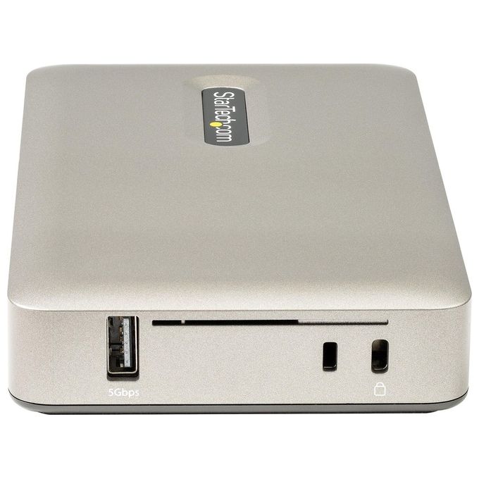 StarTech.com DKM30CHDPDUE Docking Station USB-C USB tipo C a DisplayPort 4K 30Hz o VGA Ricarica USB Power Delivery 65W Hub USB 3.1 Gen 1 a 4 porte Ethernet colore Grigio