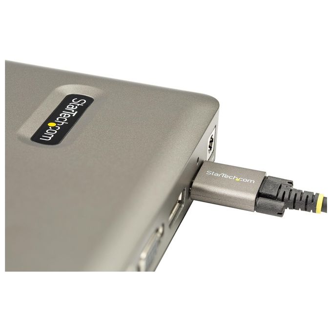 StarTech.com DKM30CHDPDUE Docking Station USB-C USB tipo C a DisplayPort 4K 30Hz o VGA Ricarica USB Power Delivery 65W Hub USB 3.1 Gen 1 a 4 porte Ethernet colore Grigio