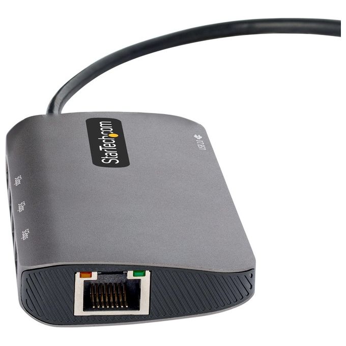 StarTech 127B-USBC-MULTIPORT Adattatore USB-C Multiporta Hub 6in1 HDMI 4K 60Hz 3x USB-A 5Gbps 100W PD GbE Cavo 30cm colore Grigio