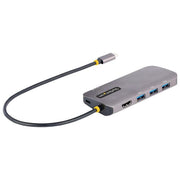StarTech 127B-USBC-MULTIPORT Adattatore USB-C Multiporta Hub 6in1 HDMI 4K 60Hz 3x USB-A 5Gbps 100W PD GbE Cavo 30cm colore Grigio