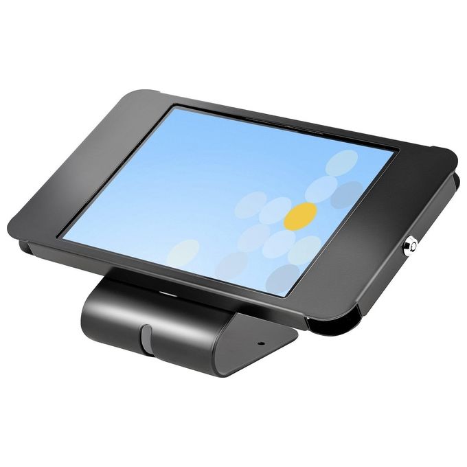 StarTech SECTBLTPOS2 Supporto Antifurto Universale per Tablet fino a 10.5'' POS Serratura a Chiave 2 K-Slot VESA 100x100 Acciaio colore Nero