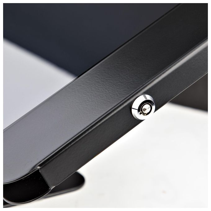 StarTech SECTBLTPOS2 Supporto Antifurto Universale per Tablet fino a 10.5'' POS Serratura a Chiave 2 K-Slot VESA 100x100 Acciaio colore Nero