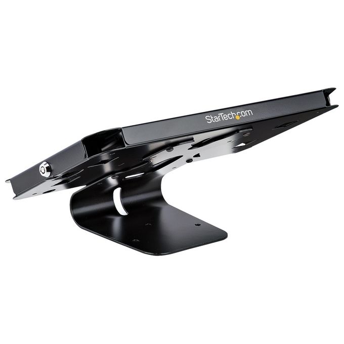 StarTech SECTBLTPOS2 Supporto Antifurto Universale per Tablet fino a 10.5'' POS Serratura a Chiave 2 K-Slot VESA 100x100 Acciaio colore Nero