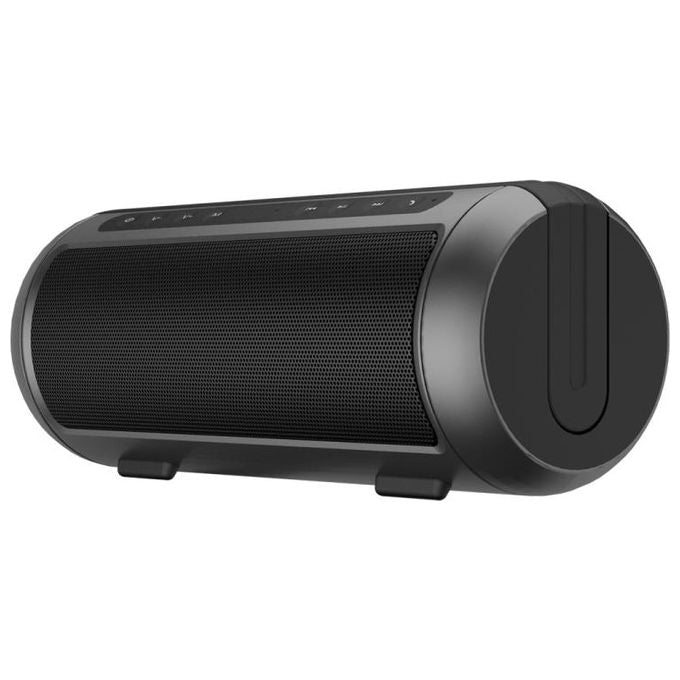 Majestic 129359 BK PLANET Altoparlante Bluetooth Portatile con Batteria Ricaricabile Ingressi USB MicroSD AUX Microfono Integrato Vivavoce colore Nero