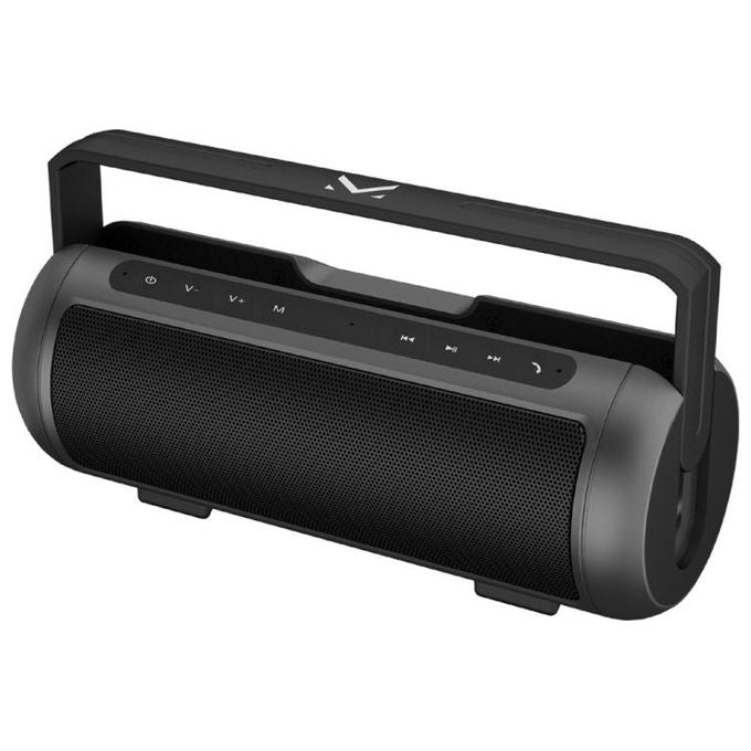 Majestic 129359 BK PLANET Altoparlante Bluetooth Portatile con Batteria Ricaricabile Ingressi USB MicroSD AUX Microfono Integrato Vivavoce colore Nero