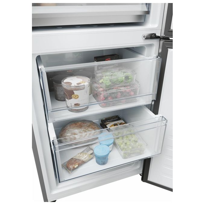 Haier HDPW5620DNPK Serie 5 Pro Frigorifero Combinato 406 L 205 cm Classe D 35 dB Total No Frost Wi-Fi colore Acciaio Inox