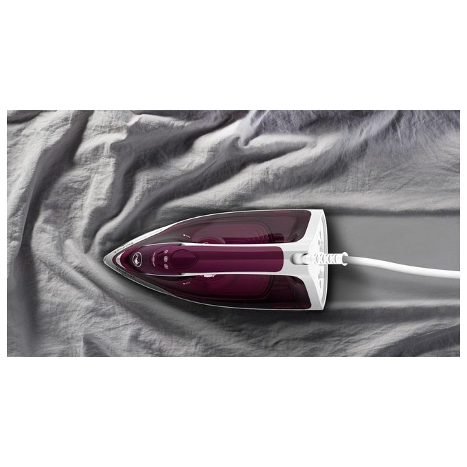 Tefal FV2835 Express Steam Ferro da stiro a vapore 2400 W Piastra in ceramica 270 ml 1,9 m colore Violetto