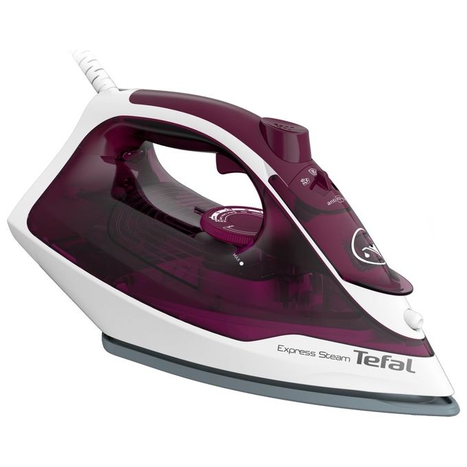 Tefal FV2835 Express Steam Ferro da stiro a vapore 2400 W Piastra in ceramica 270 ml 1,9 m colore Violetto