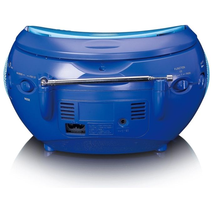 Lenco SCD-24BU KIDS Boombox con Lettore CD e Radio FM colore Blu