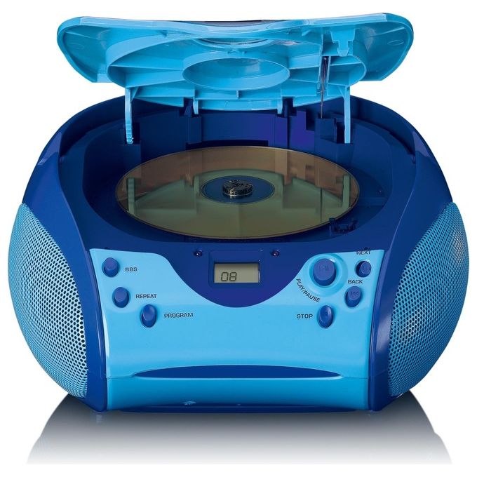Lenco SCD-24BU KIDS Boombox con Lettore CD e Radio FM colore Blu