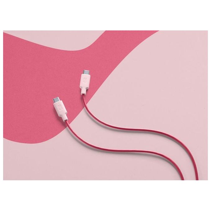 Cellular Line Stylecolor Cavo 100cm USB-C a USB-C Colorato Rosa