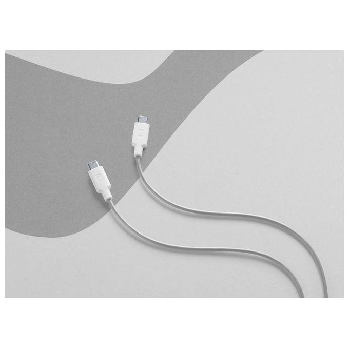 Cellularline USBDATC2CSMAW Stylecolor Cavo USB-C USB-C 1 m 60W 480 Mbit-s colore Bianco