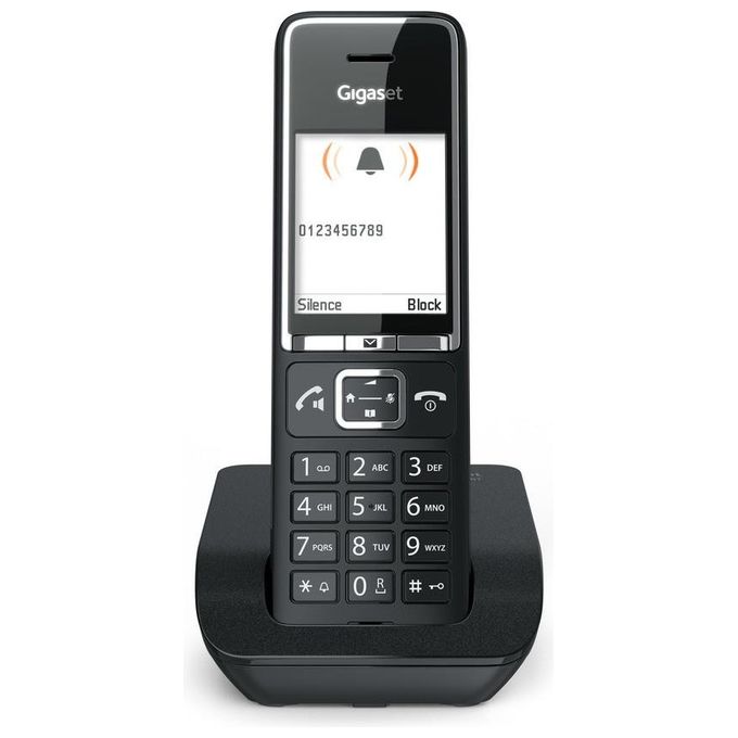 Gigaset SM550N Comfort C550 Telefono Cordless DECT GAP Display TFT 2.2'' Vivavoce Rubrica 200 Contatti colore Nero