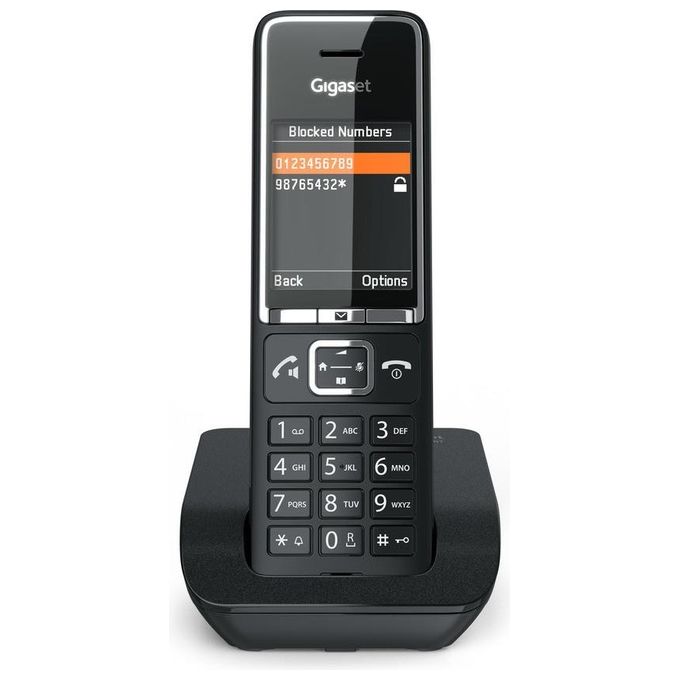 Gigaset SM550N Comfort C550 Telefono Cordless DECT GAP Display TFT 2.2'' Vivavoce Rubrica 200 Contatti colore Nero