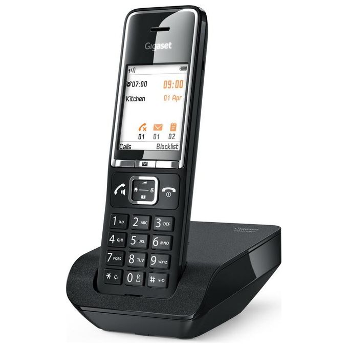Gigaset SM550N Comfort C550 Telefono Cordless DECT GAP Display TFT 2.2'' Vivavoce Rubrica 200 Contatti colore Nero