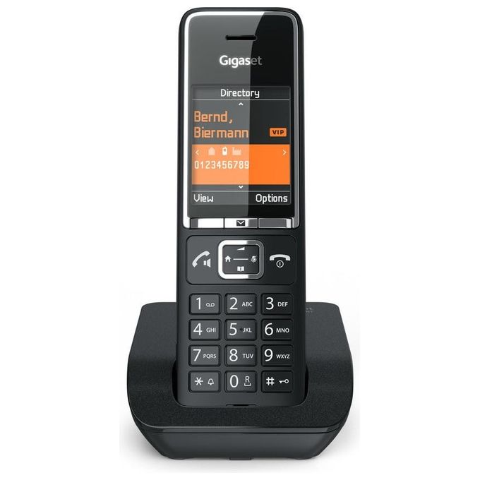 Gigaset SM550N Comfort C550 Telefono Cordless DECT GAP Display TFT 2.2'' Vivavoce Rubrica 200 Contatti colore Nero
